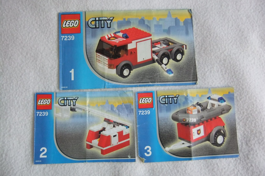 instrukcja LEGO city 7239 wóz strażacki