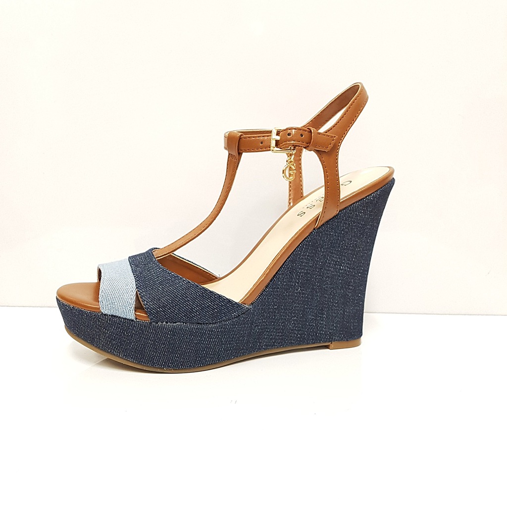 BUTY DAMSKIE GUESS 40 SANDAŁY NA  KOTURNIE LATO