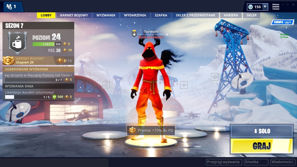 Konto Fortnite ! Karnet ! Ratowanie ! V DOLCE !