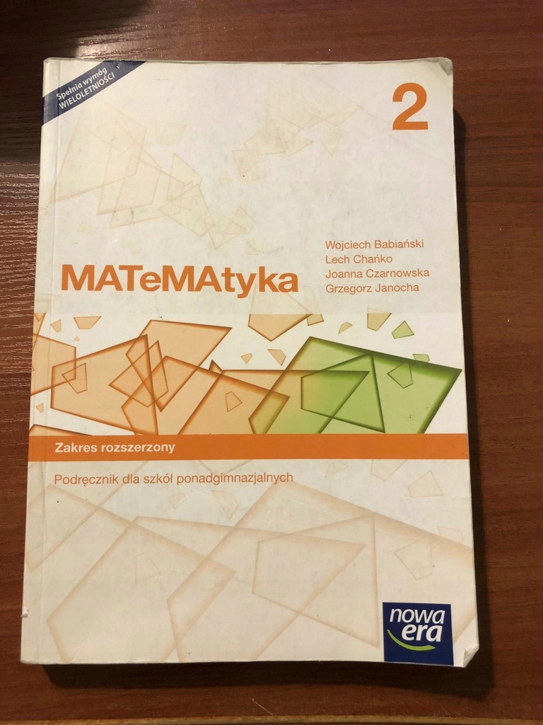 Matematyka 2 Zbiór Zadań Zakres Rozszerzony Liceum Technikum Pdf MATEMATYKA 2 zakres rozszerzony NOWA ERA - 7520664034 - oficjalne