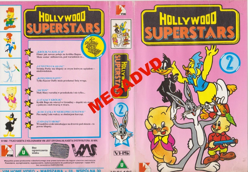 [VHS] HOLLYWOOD SUPERSTARS 2 --------- rarytas !!!