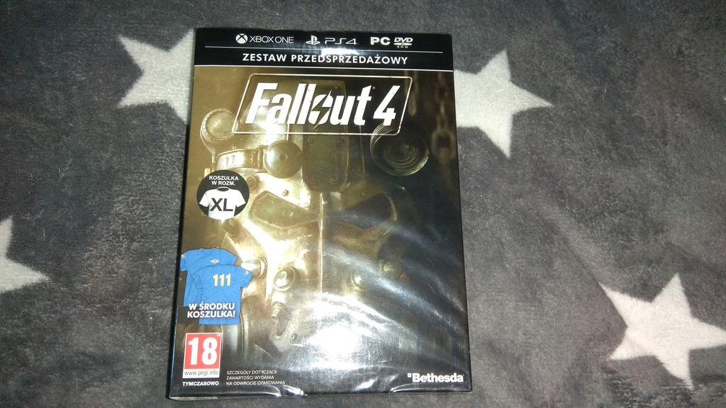 Fallout 4 Zestaw Przedsprzedażowy Koszulka XL NOWA
