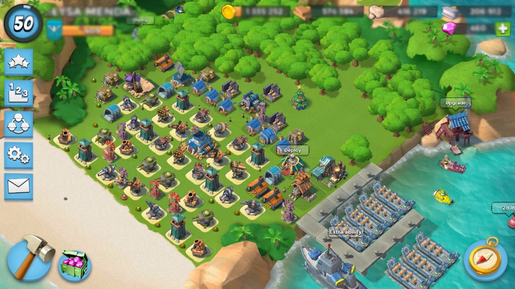 Boom beach gra 50 poziom