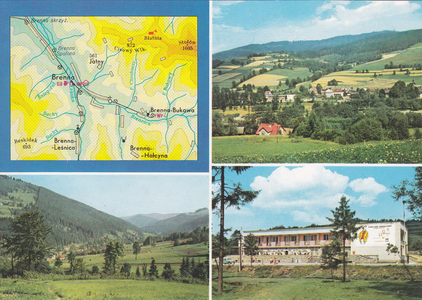 BRENNA - HOTEL BESKID - PANORAMA - MAPKA