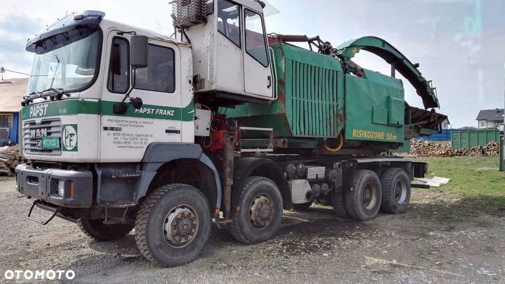 Rębak nożowy Jenz HEM 700 +MAN 8X6 200.000km + HDS