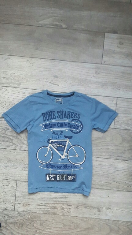 TU t-shirt z rowerem 128