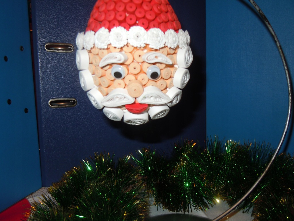 QUILLING BOMBKA ŚREDNI MIKOŁAJ PREZENT ŚWIĘTA