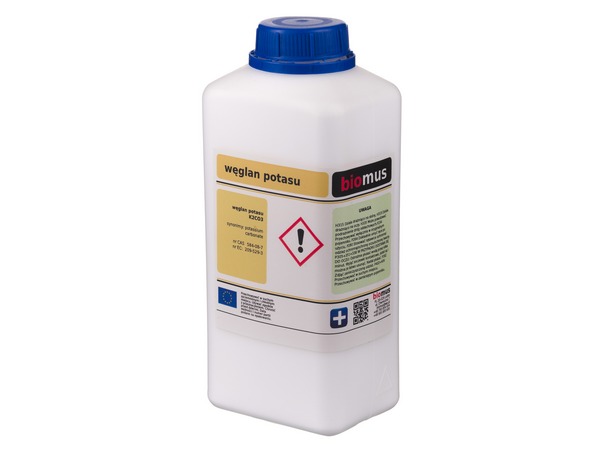 WĘGLAN POTASU bezwodny czysty potaż 1kg BIOMUS