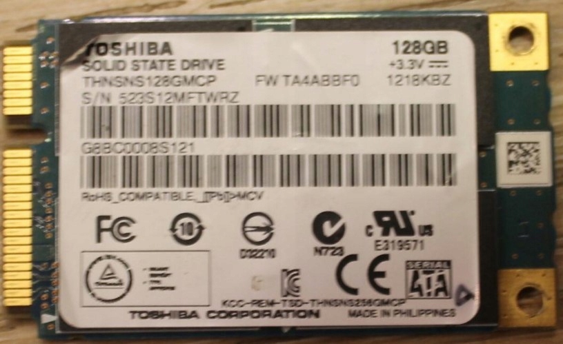 SSD128Gb mSATA + Dyski z SATA x14 szt