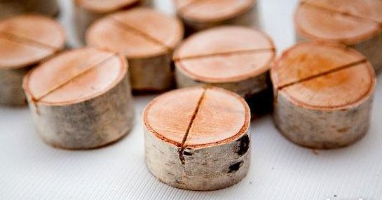 Winietki drewniane podstawki pod winietki wizytówk