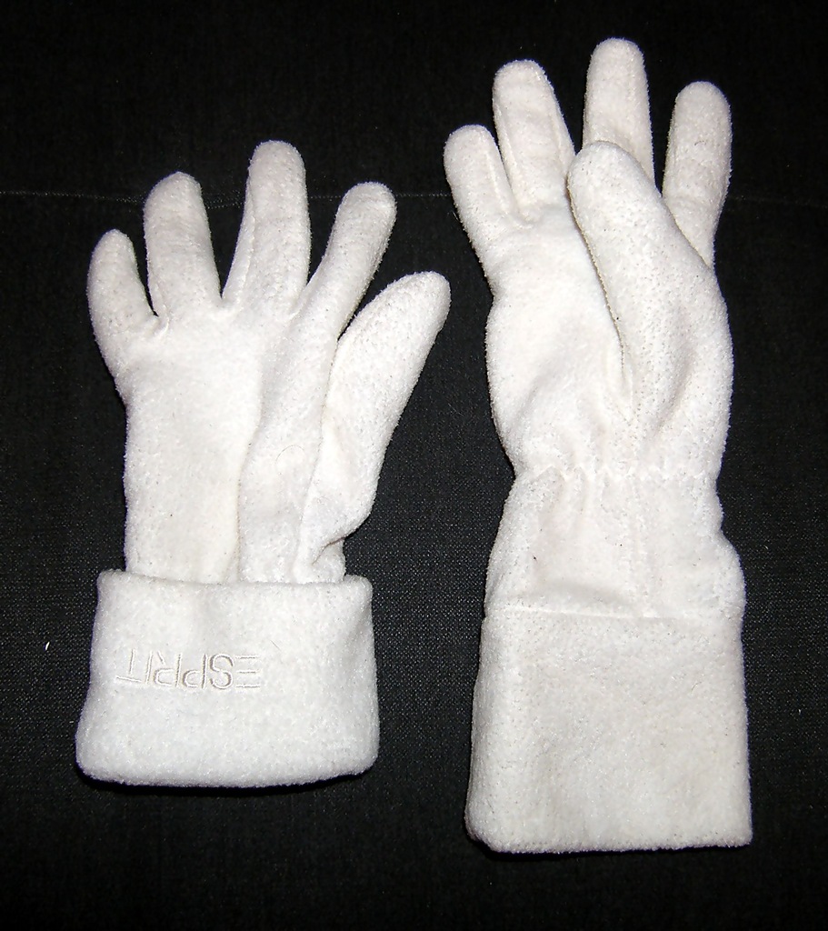 ESPRIT polarowe ciepłe  damskie rękawiczki r.S