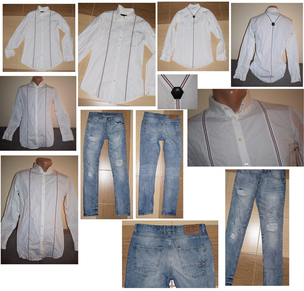 Koszula DSQUARED i Spodnie jeansowe ZARA_r.S