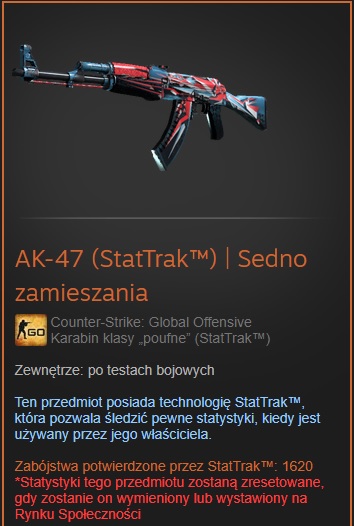 AK-47 (StatTrak) | Sedno zamieszania CS GO Skin