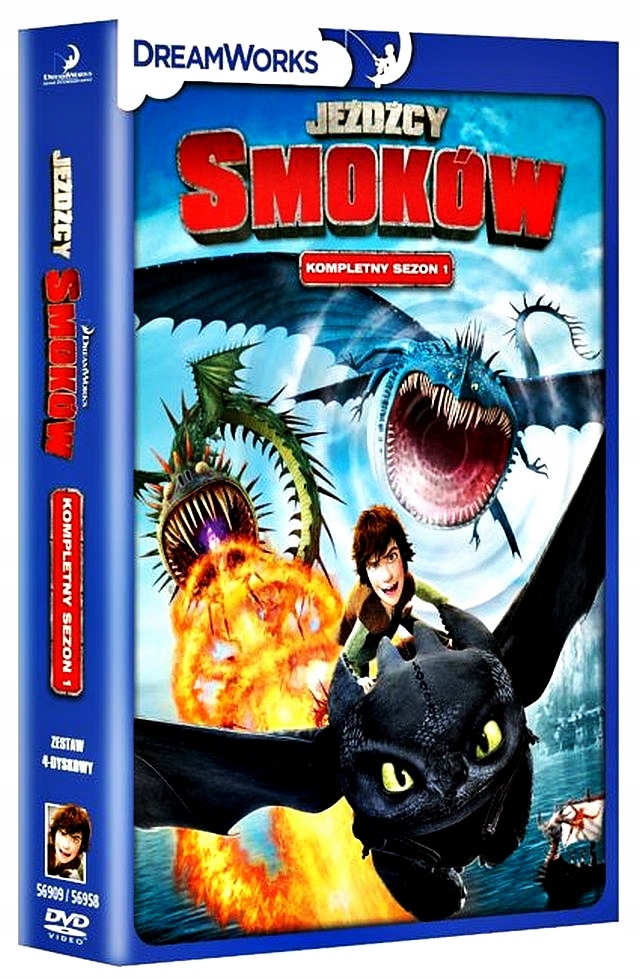JEŹDŹCY SMOKÓW KOMPLETNY SEZON 1 [ 4 DVD ] FOLIA