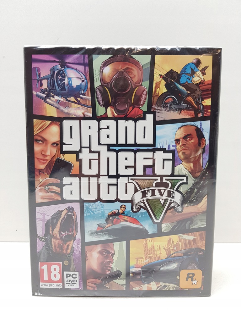 GRAND THEFT AUTO 5 GTA V GTA5 PC BOX PO POLSKU 7728610966 oficjalne archiwum Allegro