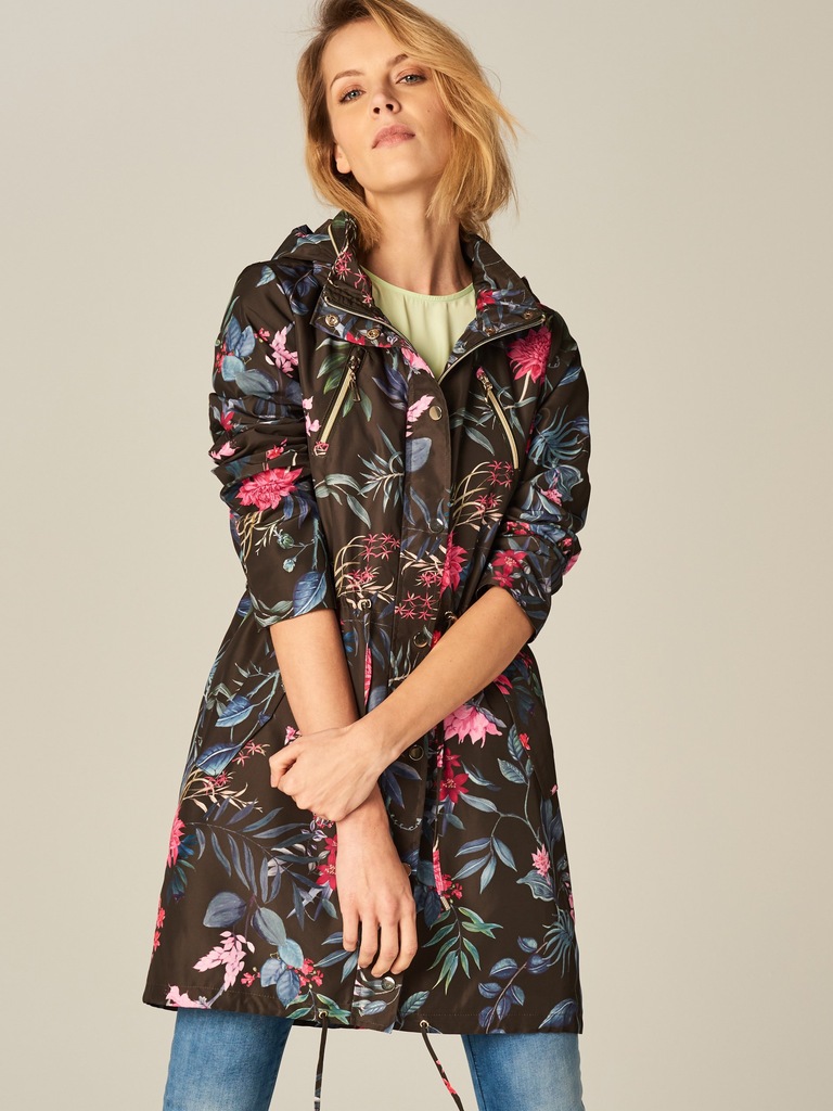 wiosenna parka w kwiaty Mohito