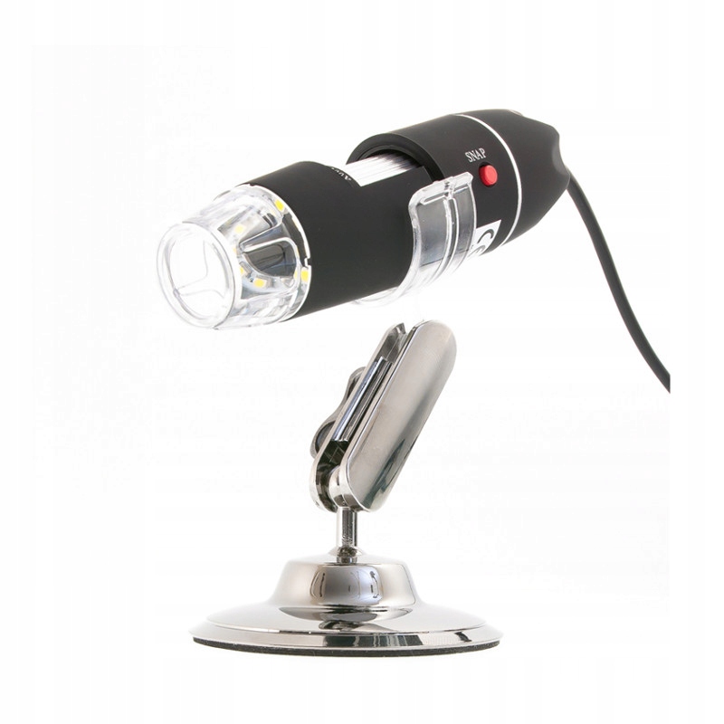 Mikroskop na USB LED ze statywem powiększenie x200