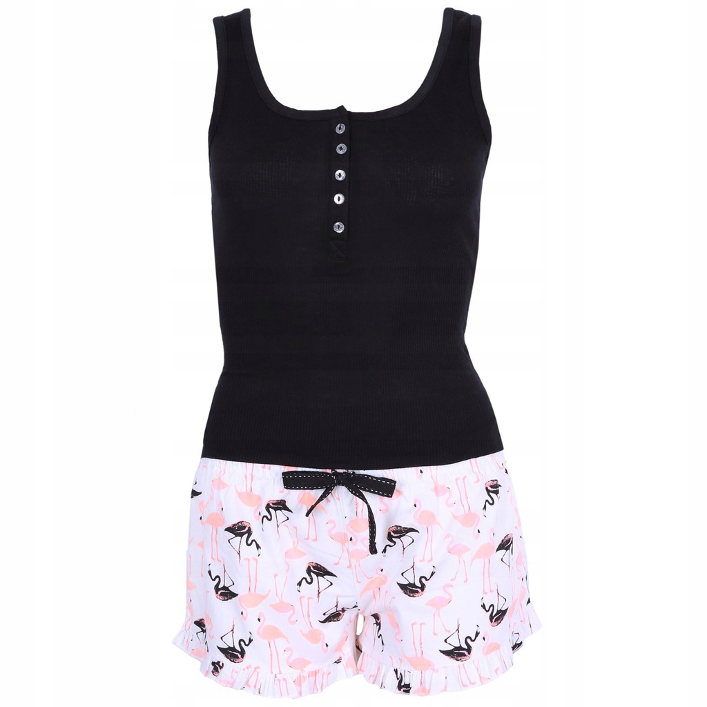 Biało-czarna piżama we flamingi PRIMARK 32-34