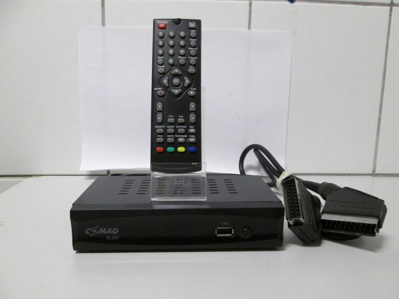 DEKODER DVBT COMAG SL20T + PILOT+ KABEL EURO