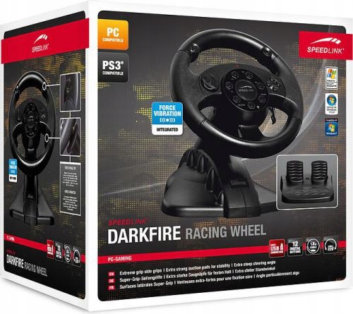 Kierownica Darkfire SPEEDLINK PS3 PC ForceVibra
