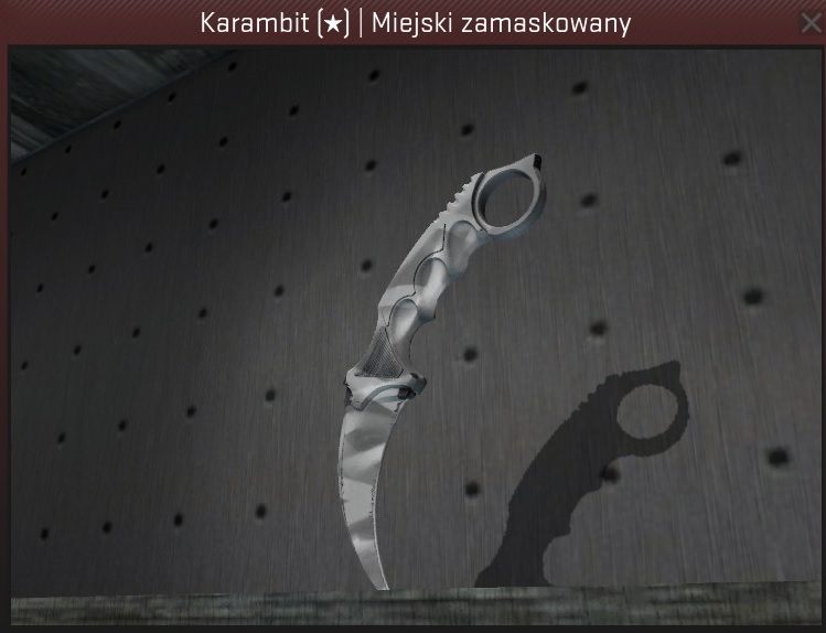 Karambit CS GO Miejski zamaskowany Urban Masked MW