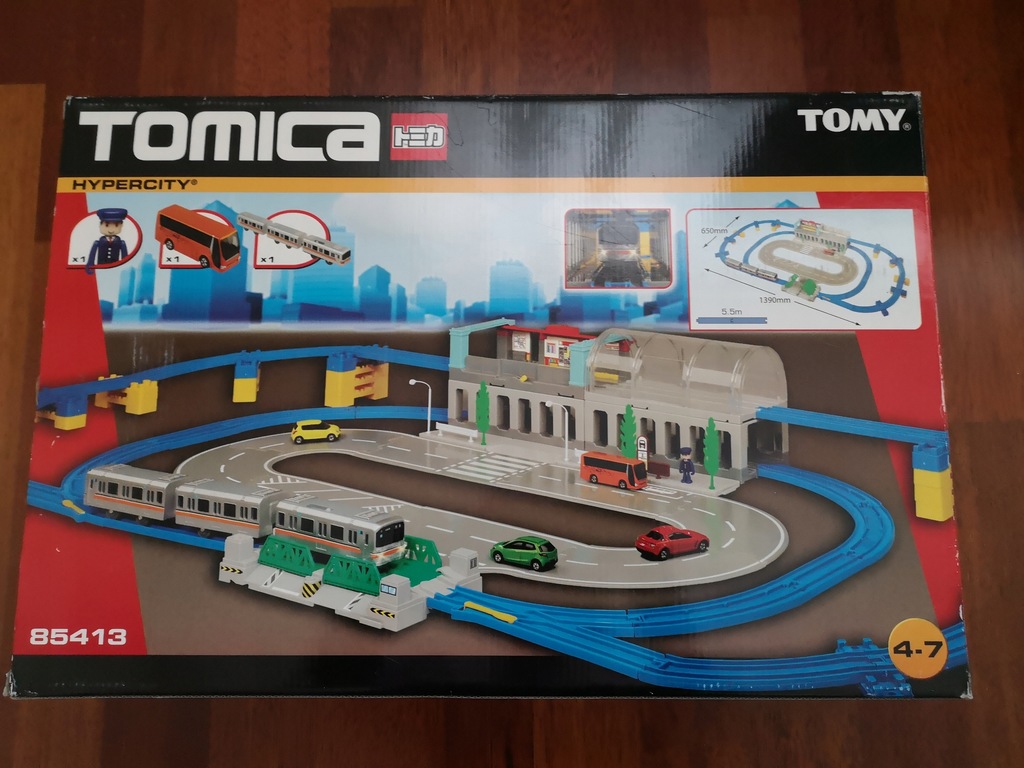 TOMY, Tomica, kolejka tory, rozjazdy Zestaw 85413