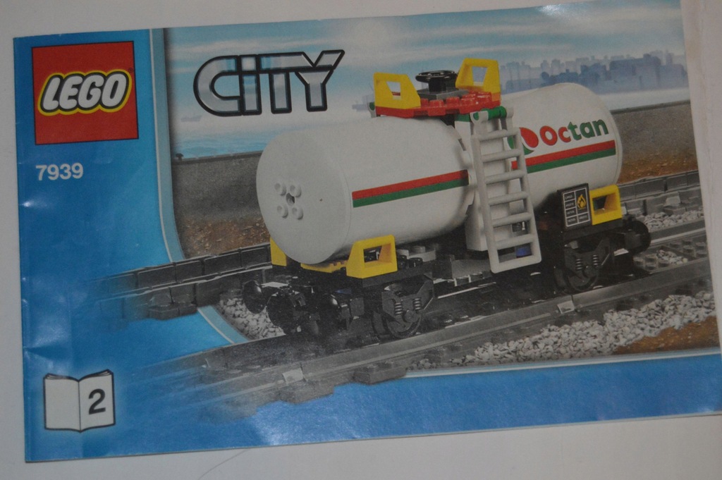 LEGO CITY TRAIN kolejki pociąg 7939 wagon cysterna