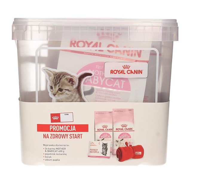 Royal Canin BabyCat wyprawka dla kociąt w wiaderku