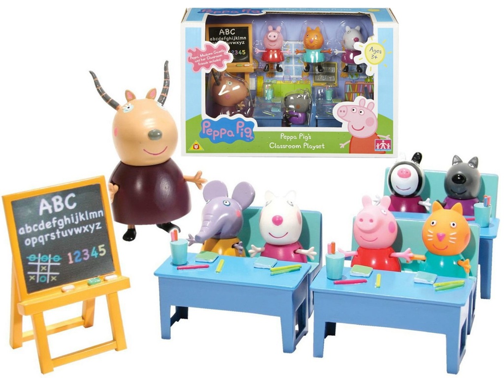 ŚWINKA PEPPA SZKOŁA Klasa Peppy ZESTAW 5 FIGUREK