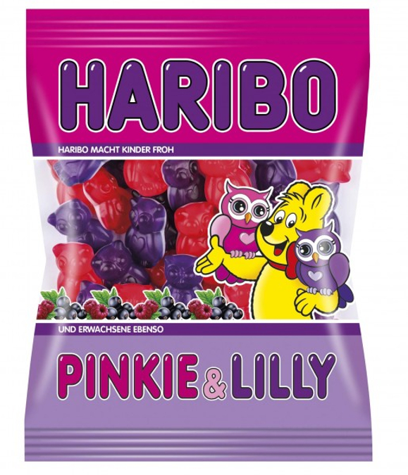 NIEMIECKIE ŻELKI HARIBO PINKIE LILLY SOWA 200G