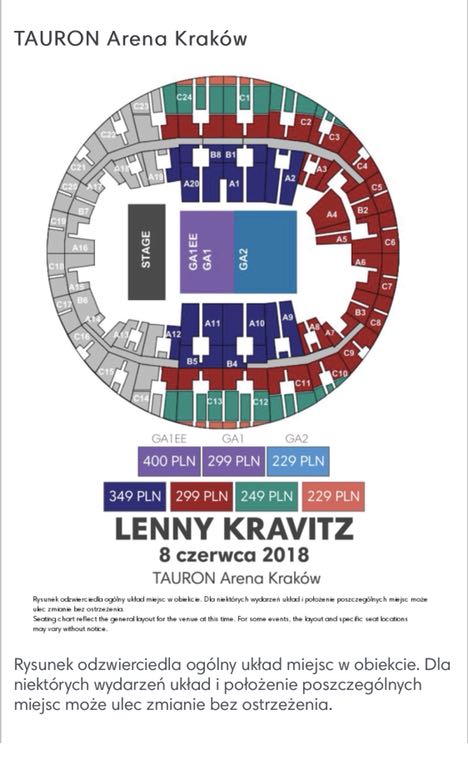 Bilety na koncert Lenny Kravitz