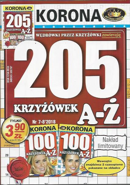 WĘDRÓWKI PRZEZ KRZYZÓWKI nr 7-8/2018