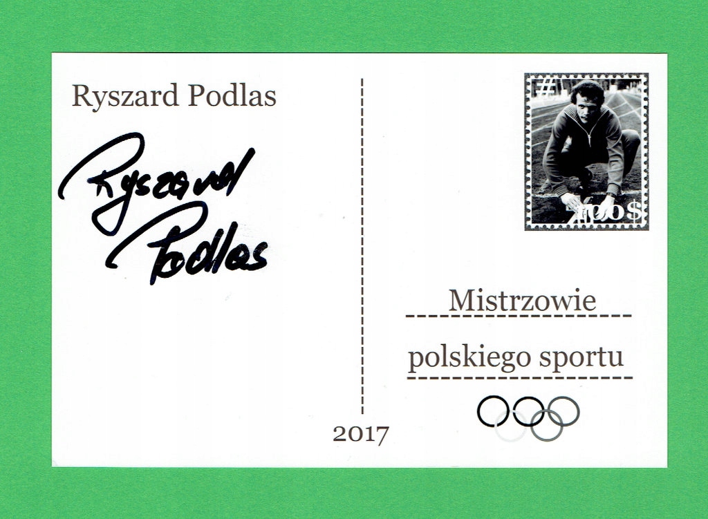 Olimpiada - Ryszard Podlas - autograf