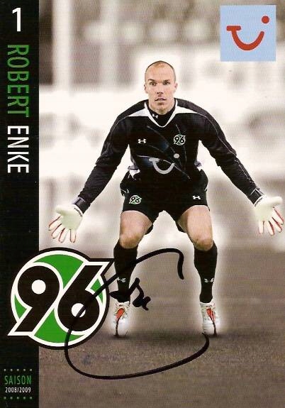 Autograf ROBERT ENKE! FC Barcelona, Hannover 96!