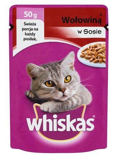 Whiskas Mini Wołowina sos 50g