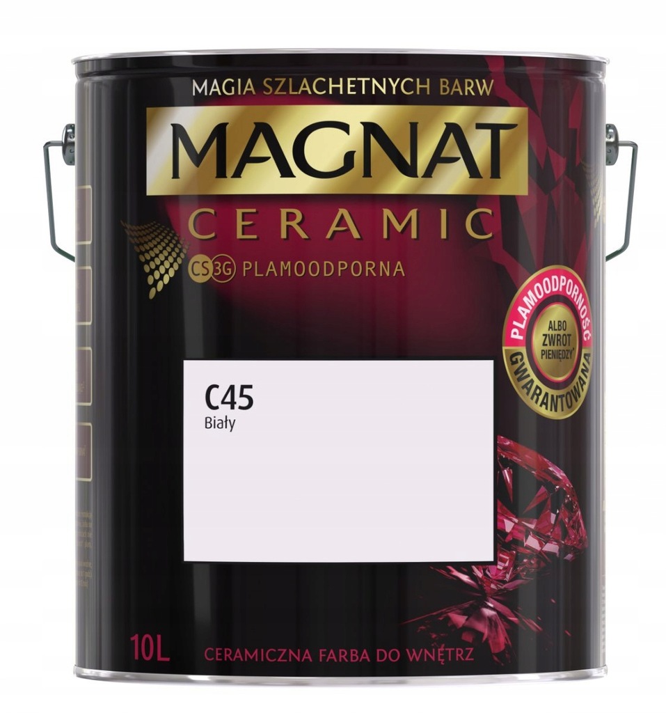 FARBA MAGNAT CERAMIC 10L C45 BIAŁY CERAMICZNA