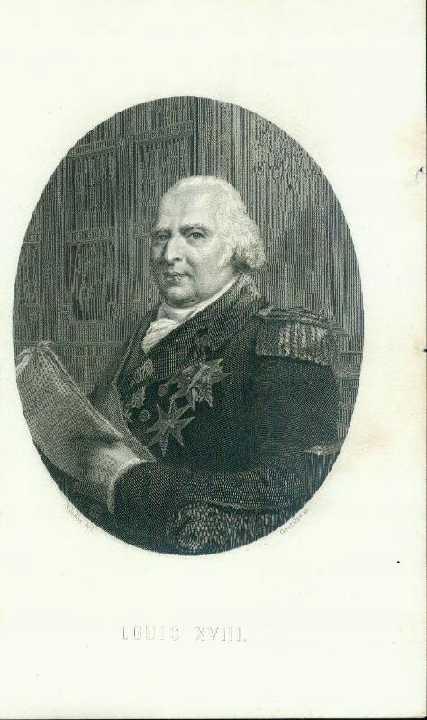 LUDWIK XVIII KRÓL FRRANCJI