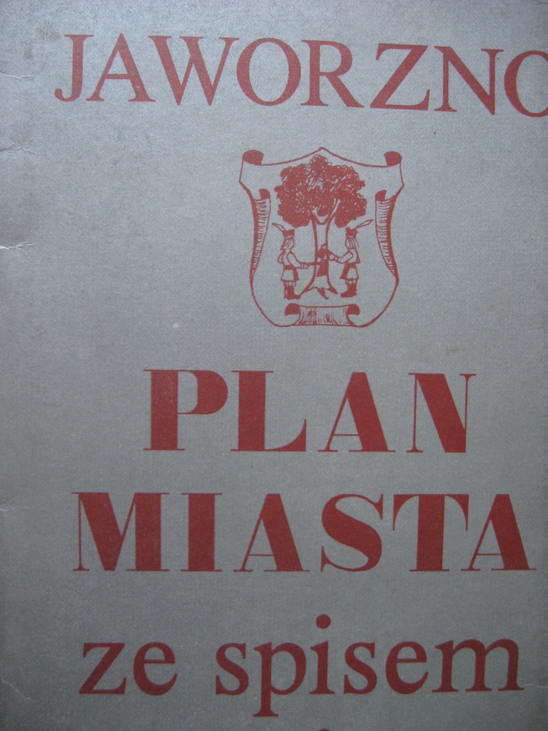 JAWORZNO Plan miasta ze spisem ulic 1991