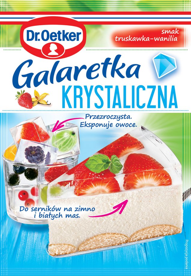 Galaretka krystaliczna truskawka-wan 77g DR.OETKER