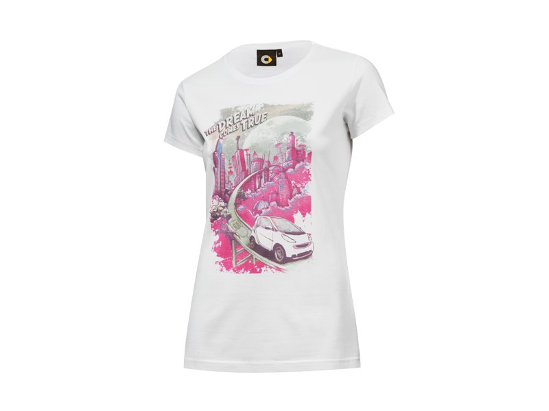 T-shirt damski roz L SMART
