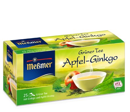 MESSMER HERBATA GRUNER APFEL GINKGO Z NIEMIEC