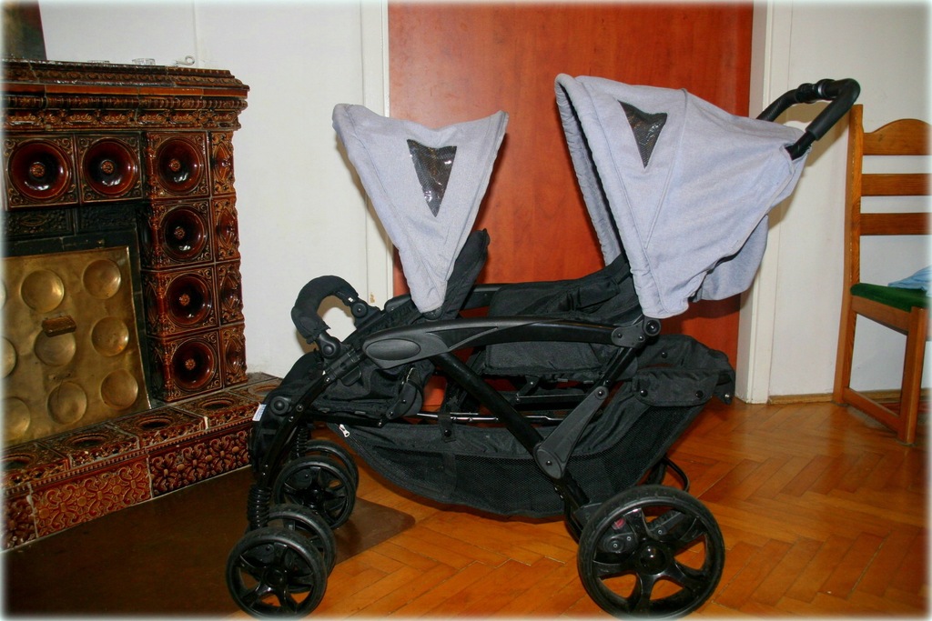 Wózek dziecięcy dwuosobowy Tandem Delux KEES