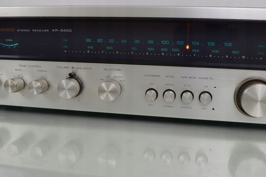 Kenwood KR3400 Vintage AM/FM Stereo Receiver 7559644217 oficjalne archiwum Allegro