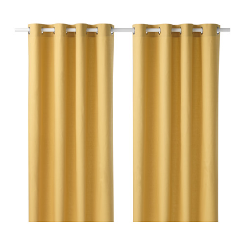  IKEA MARIAM zasłony 145x300cm ŻÓŁTE/MIODOWE NOWE!