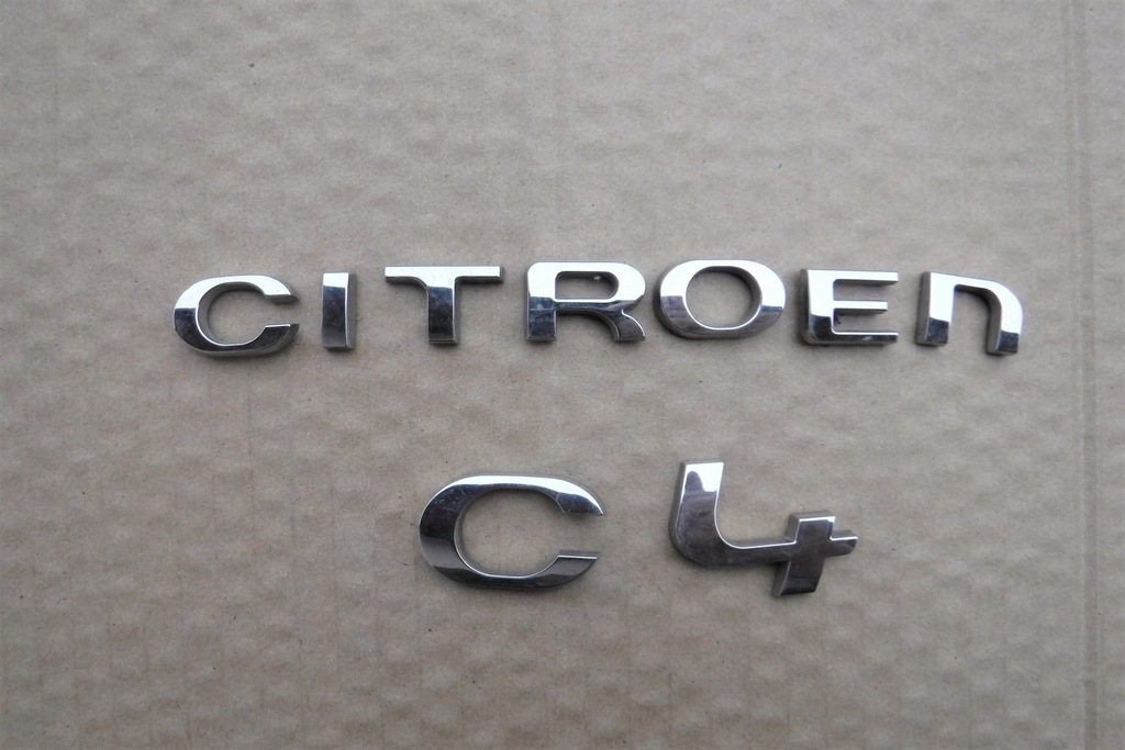 Citroen C4 Ii Znaczek Napis Na Klape Emblemat Logo - 7556126399 - Oficjalne Archiwum Allegro
