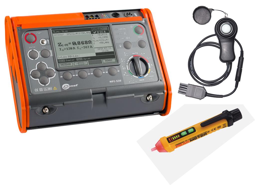 Miernik MPI-530 SONEL + Luksomierz LP1 - POZNAŃ