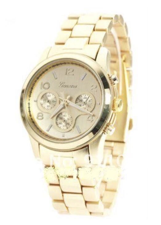 Złoty zegarek GENEVA na bransolecie Blogerski