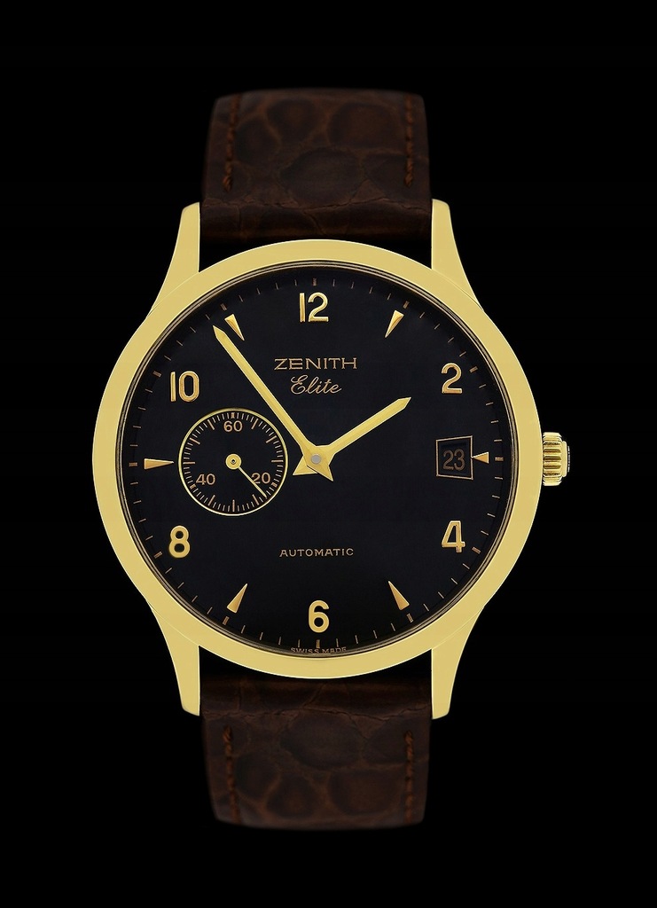 ZŁOTY ZEGAREK ZENITH MODEL ELITE.