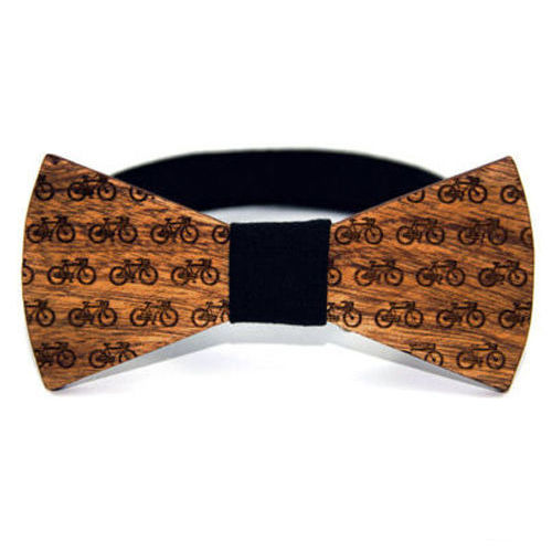 The Bow Bow Ties Muszka drewniana Rower