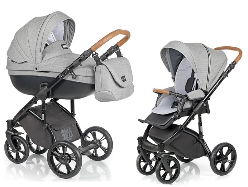 Wózek dziecięcy Roan Bass Soft Chevron Grey 2w1